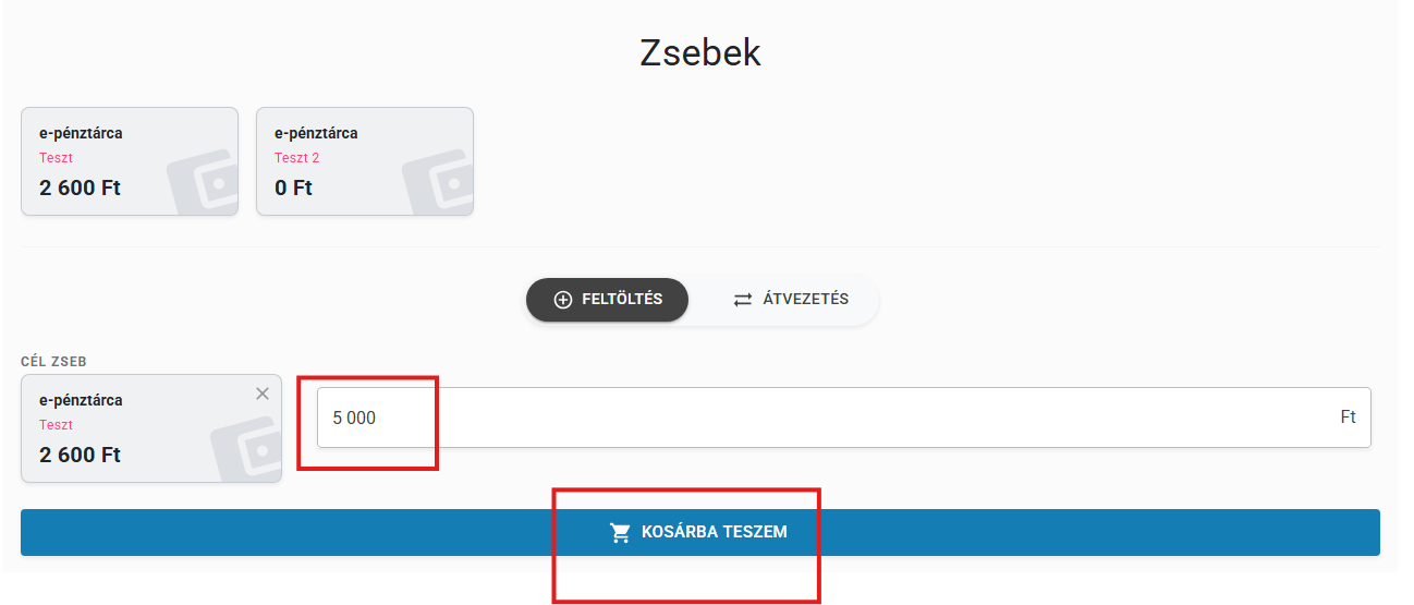 Fizetési oldal